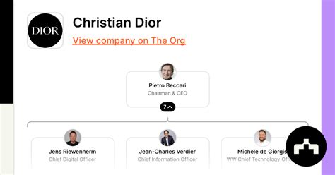 Org Chart Christian Dior Couture 